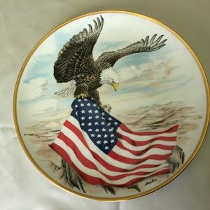 Boehm porcelain eagle plate
